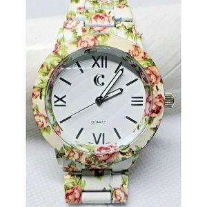Quartz Floral Band C Japan Movement Vintage Watch